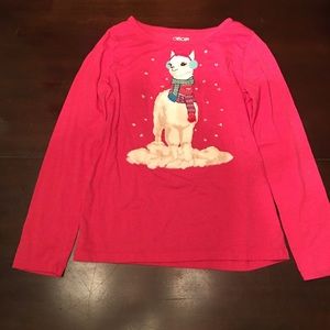Cherokee red long sleeve top for girls